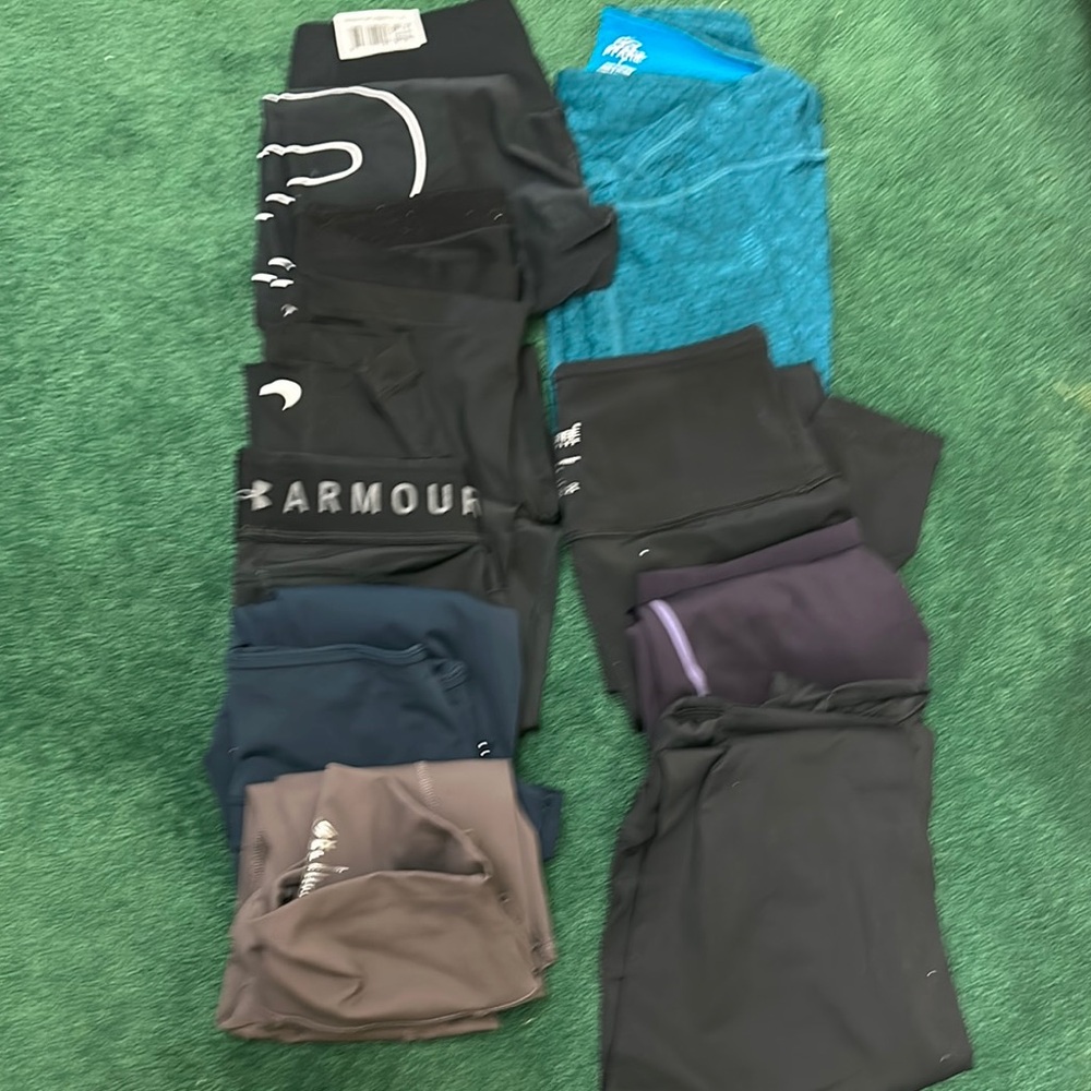 Under Armour Black and Blue Leggings